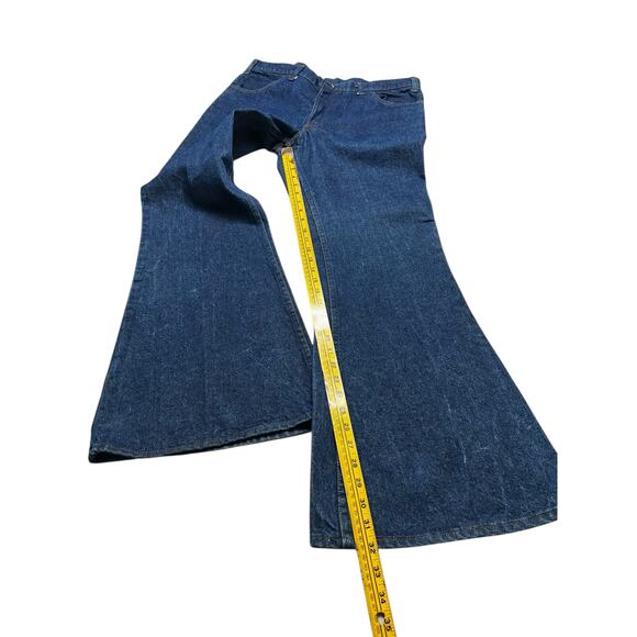 Vintage Levi’s 684 Bell Bottom Jeans Super Flare W38 L32 Orange Tab 70s Retro - Picture 5 of 16